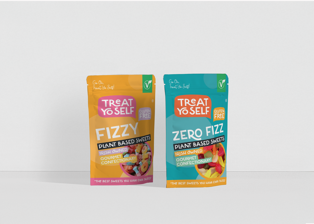 Treat Yo Self Mini Pouches 100g GF - Funky Fizz - Treat Yo Self Vegan Sweets