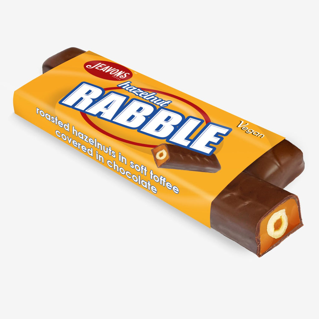 Hazelnut Rabble (by Jeavons) Hazelnuts, Toffee & Choco Bar - Treat Yo Self Vegan Sweets