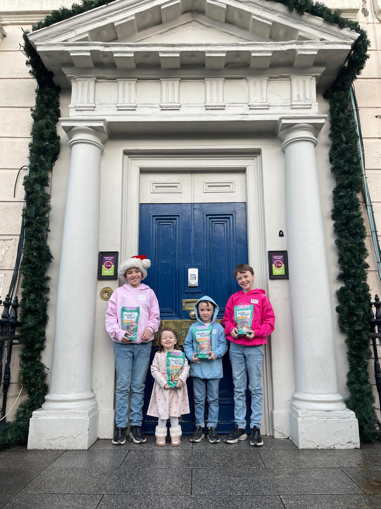 GET2GIVE - You Get 2 Large Mega Pouches & We Donate a 3rd one on your behalf to Temple St & Crumlin Hospitals 23rd December - Treat Yo Self Vegan Sweets