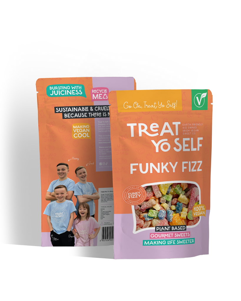 The Share Pouch Collection 800g: Funky Fizz - Treat Yo Self Vegan Sweets