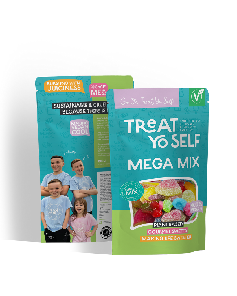 SuperSaver Double Mega Pouch – 1.6kg of Sweet, Vegan Goodness! (2 x 800g) - Treat Yo Self Vegan Sweets