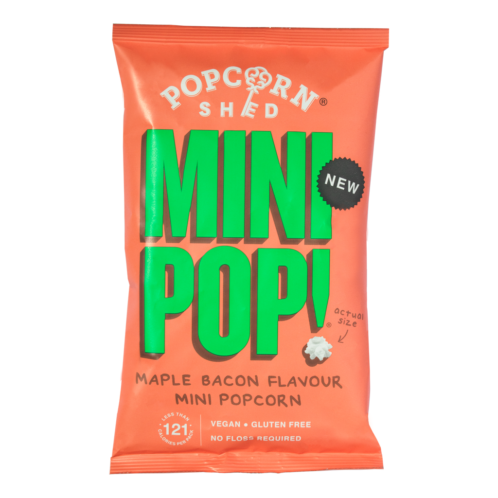 Mini Pop!® Vegan Maple Bacon Popcorn - Single Serve Bags - Treat Yo Self Vegan Sweets