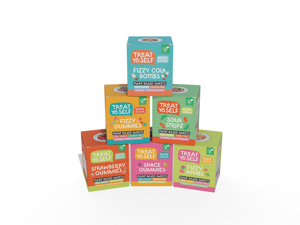 Treat Yo Self Gourmet Gifting Box – Fizzy Cola Bottles 150g GF - Treat Yo Self Vegan Sweets