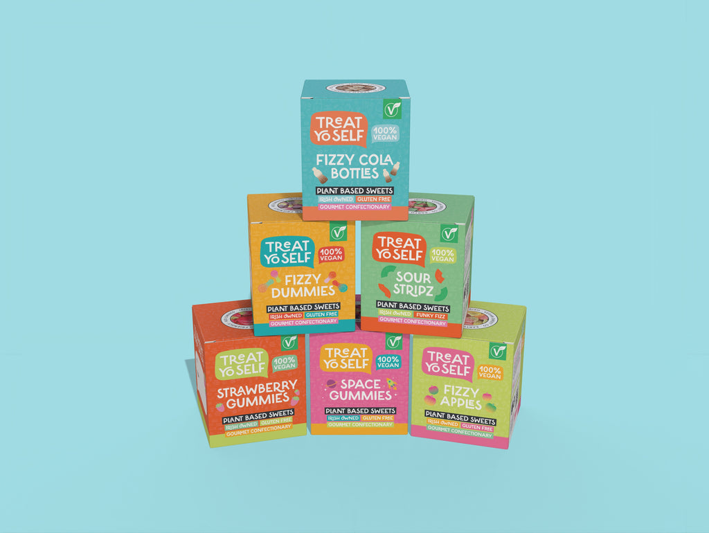 Treat Yo Self Gourmet Gifting Box – Strawberry Gummies 150g GF - Treat Yo Self Vegan Sweets