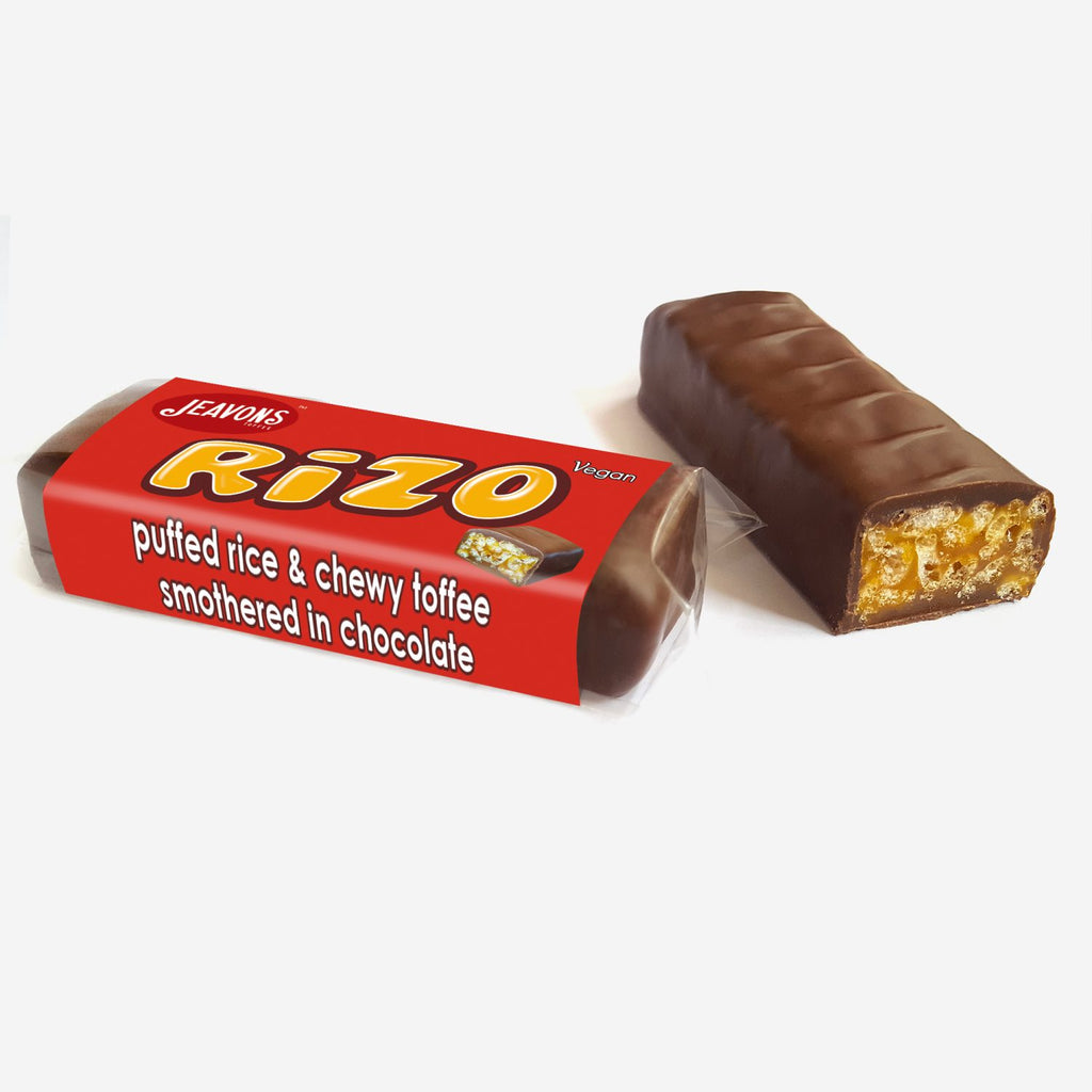 Rizo (by Jeavons) Puffed Rice, Toffee and Choco bar - Treat Yo Self Vegan Sweets