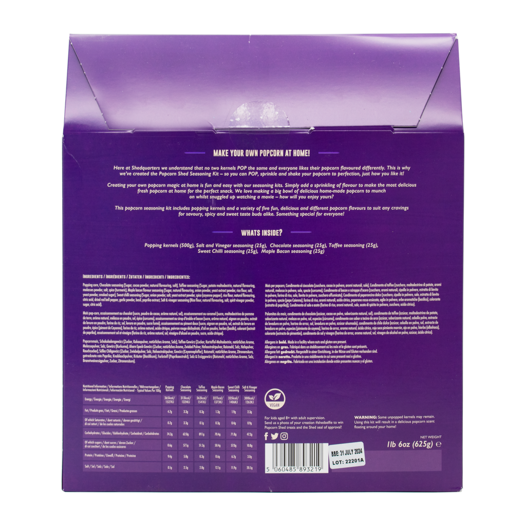 Popcorn Seasoning Kit - Make Your Own Popcorn - Treat Yo Self Vegan Sweets