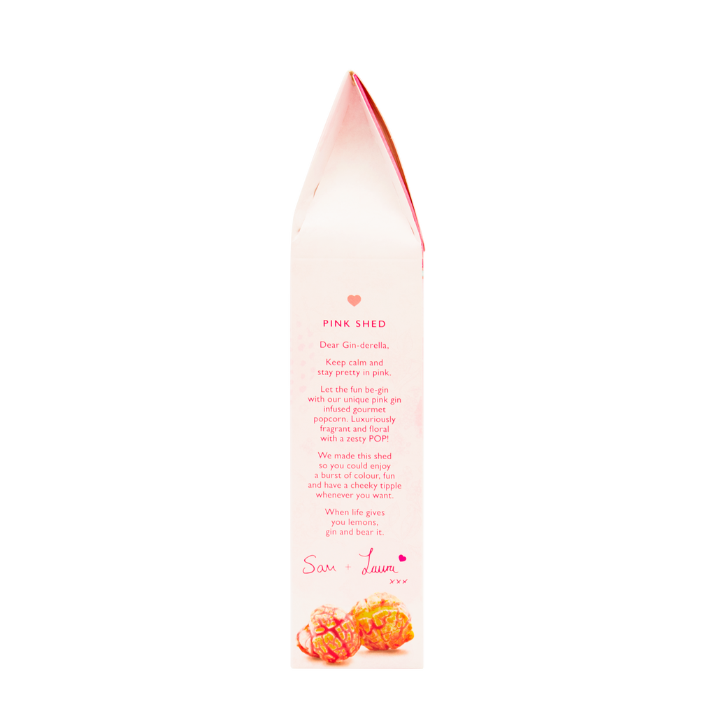 Pink Gin Popcorn Shed - Treat Yo Self Vegan Sweets