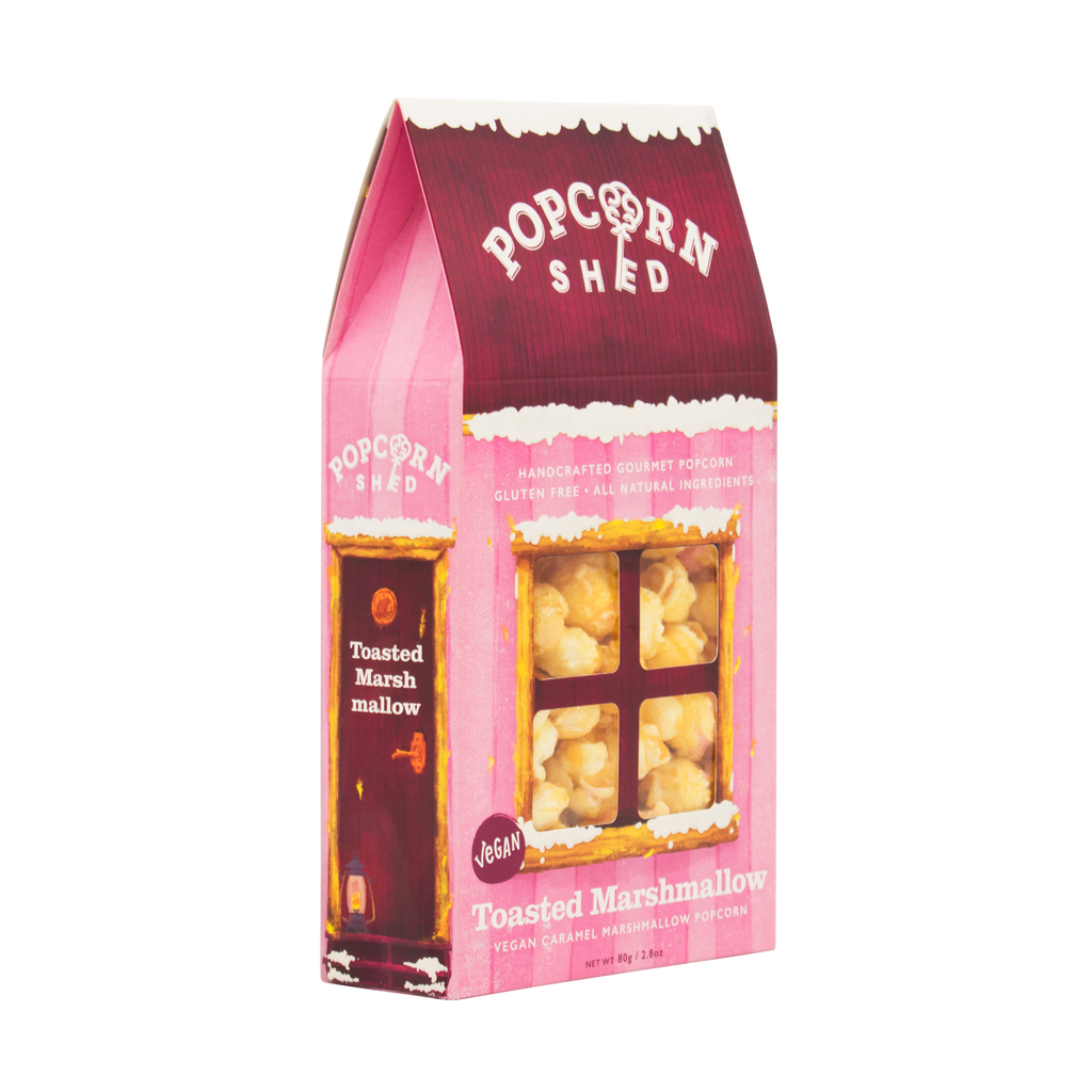 Toasted Marshmallow Popcorn Shed - Treat Yo Self Vegan Sweets