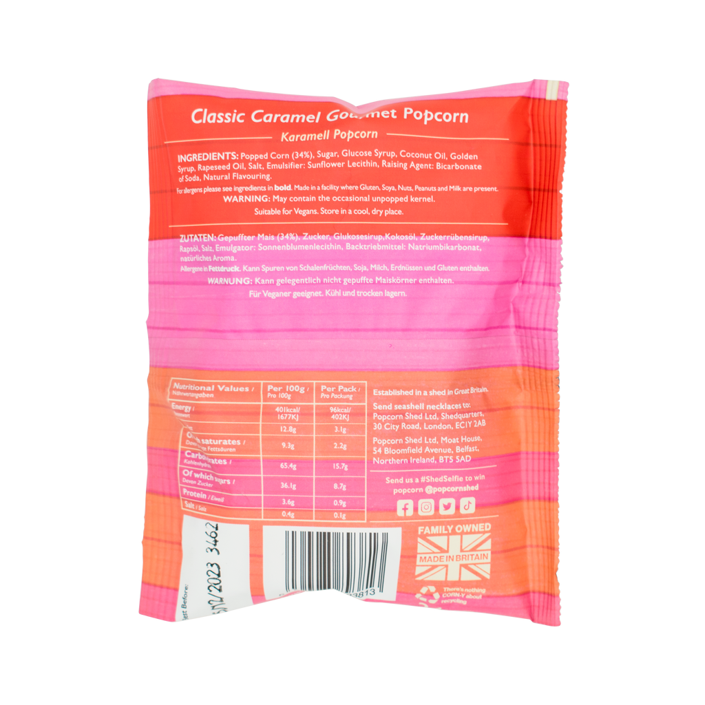 Classic Caramel Popcorn Snack Packs - Treat Yo Self Vegan Sweets