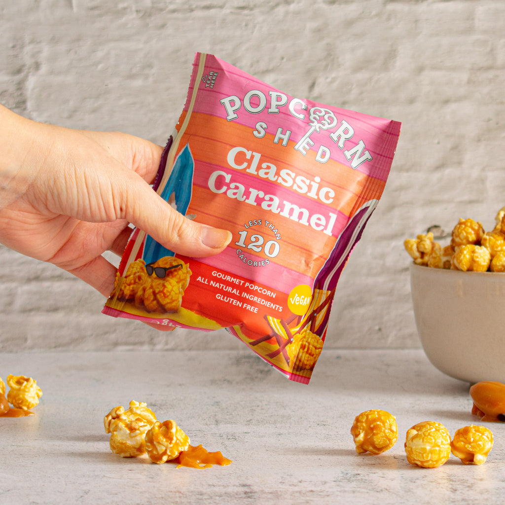 Classic Caramel Popcorn Snack Packs - Treat Yo Self Vegan Sweets