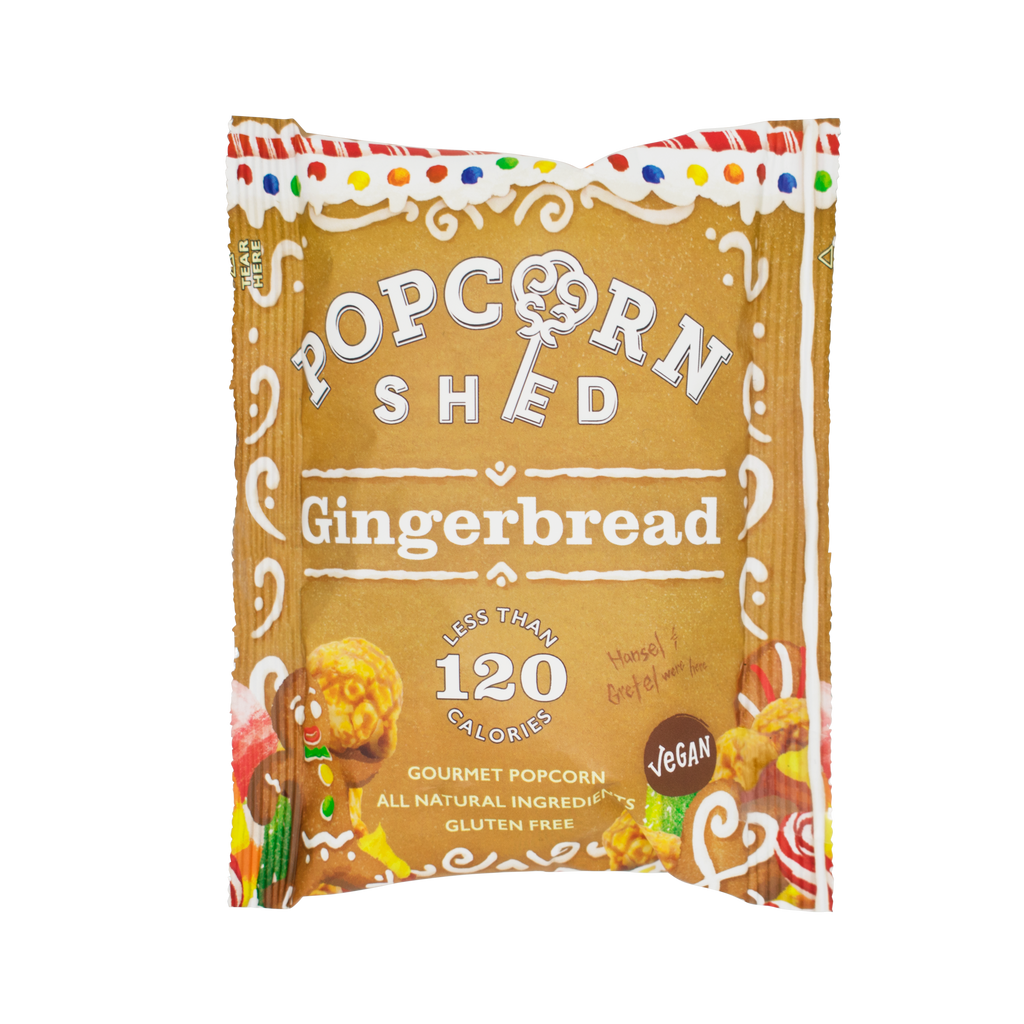 Gingerbread Popcorn Snack Packs - Treat Yo Self Vegan Sweets