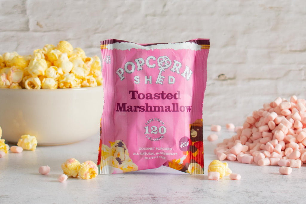 Toasted Marshmallow Popcorn Snack Packs - Treat Yo Self Vegan Sweets