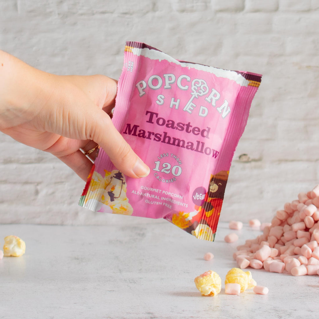 Toasted Marshmallow Popcorn Snack Packs - Treat Yo Self Vegan Sweets