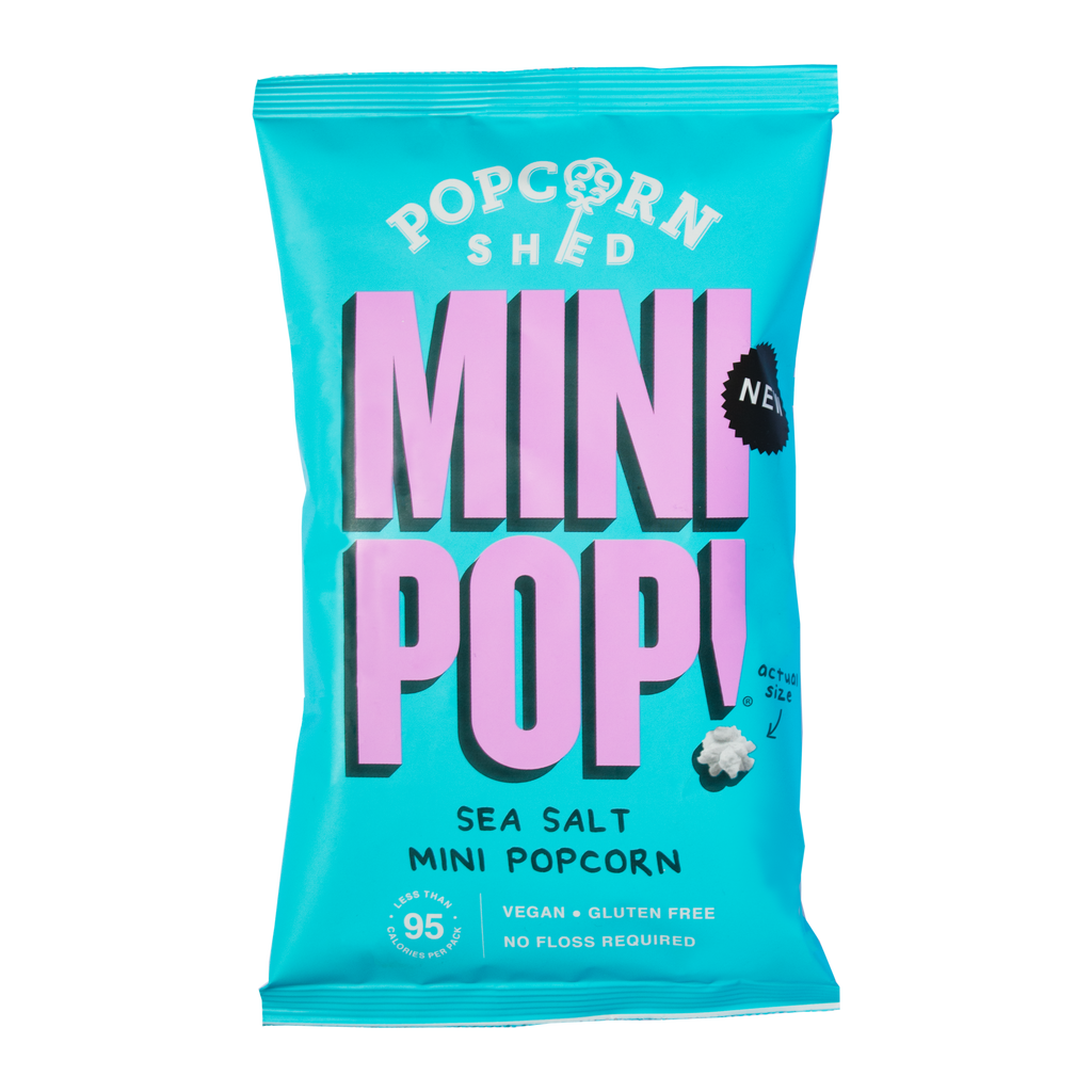 Mini Pop!® Vegan Sea Salted Popcorn - Single Serve Bags - Treat Yo Self Vegan Sweets