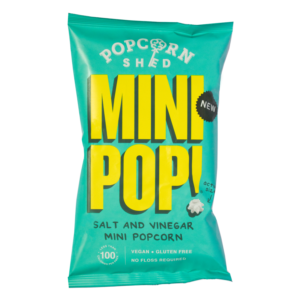 Mini Pop!® Vegan Salt & Vinegar Popcorn - Single Serve Bags - Treat Yo Self Vegan Sweets