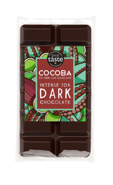 INTENSE 70% DARK CHOCOLATE MINI BAR - Treat Yo Self Vegan Sweets