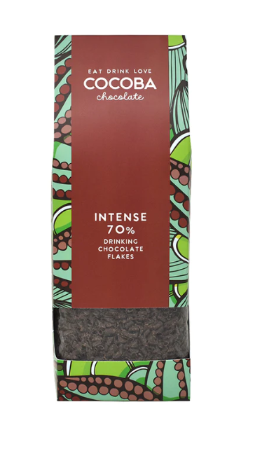 INTENSE 70% DARK DRINKING CHOCOLATE FLAKES - Treat Yo Self Vegan Sweets