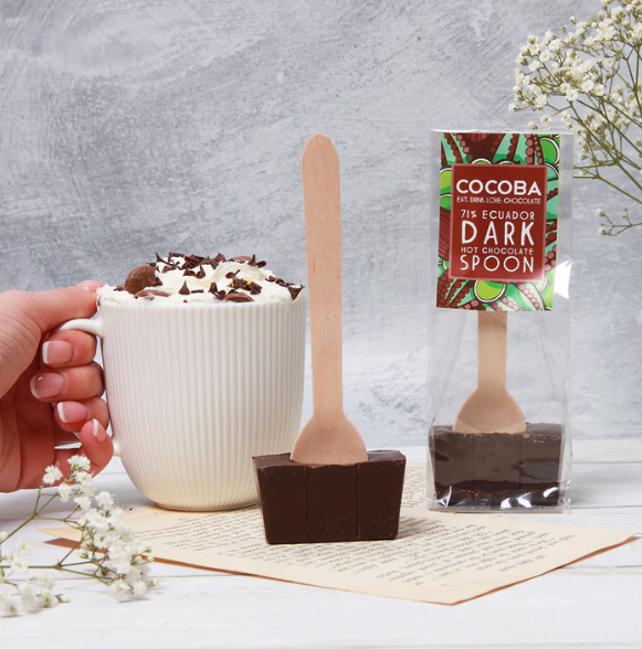 INTENSE 70% DARK HOT CHOCOLATE SPOON - Treat Yo Self Vegan Sweets