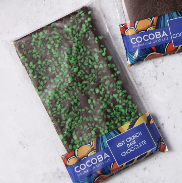 MINT CRUNCH DARK CHOCOLATE BAR - Treat Yo Self Vegan Sweets