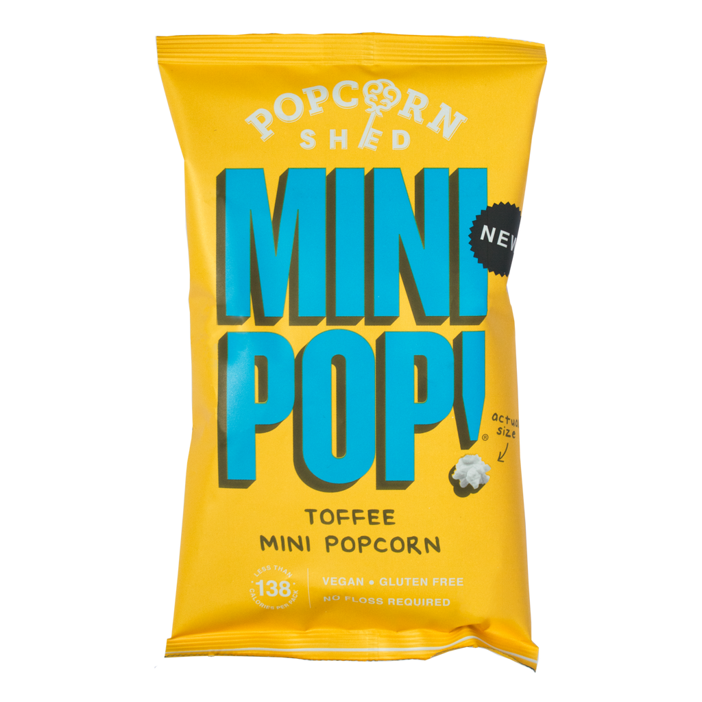 Mini Pop!® Toffee - Vegan Popcorn Single Serve Bag - Treat Yo Self Vegan Sweets