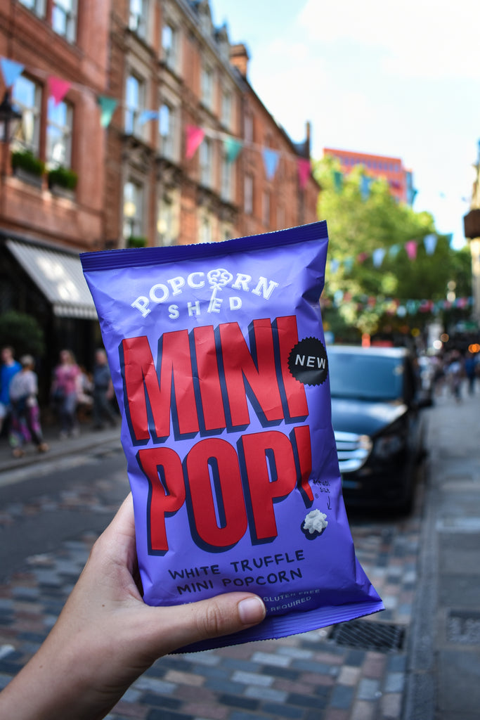 Mini Pop!® Vegan White Truffle Popcorn - Single Serve Bags - Treat Yo Self Vegan Sweets