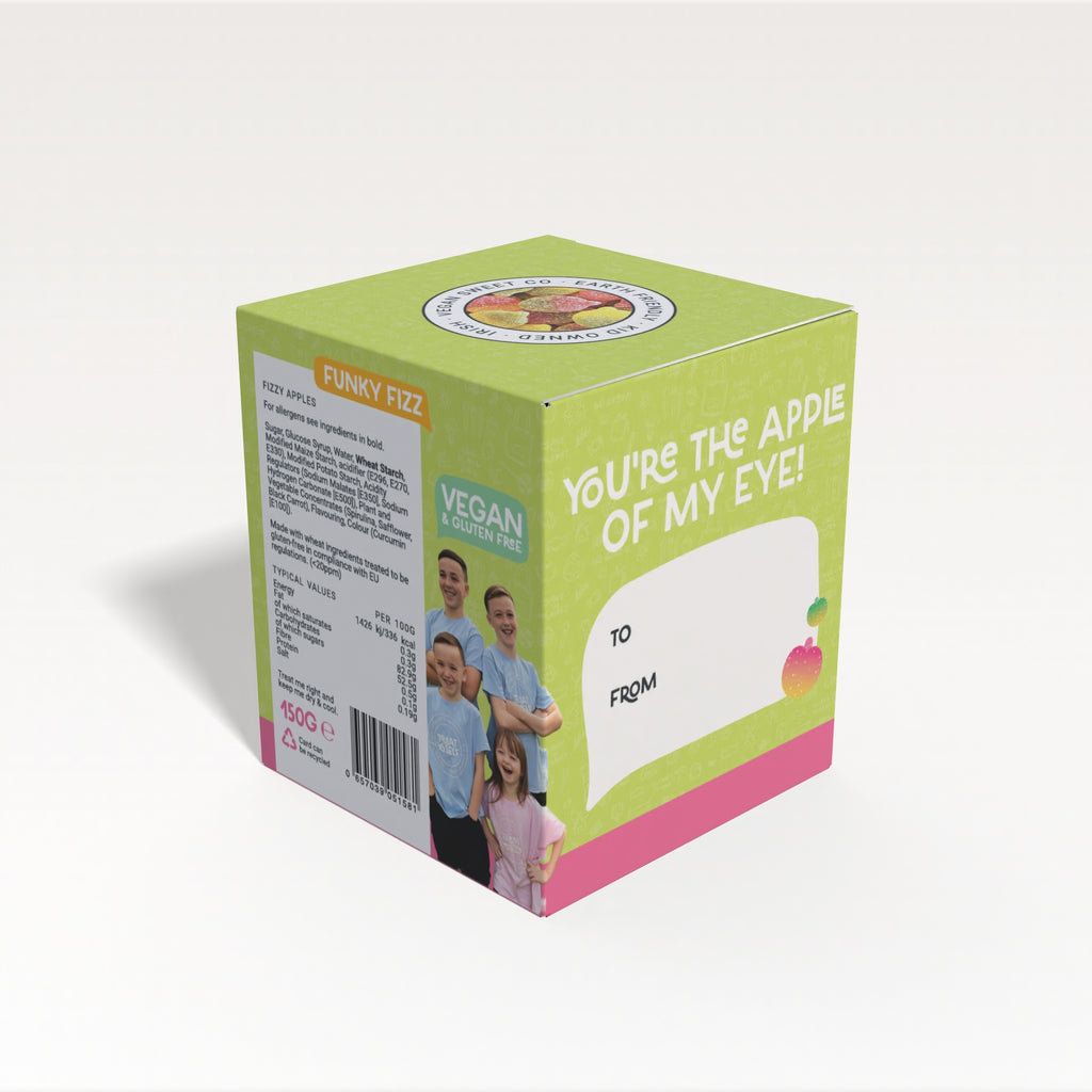 Treat Yo Self Gourmet Gifting Box – Fizzy Apples 150g GF - Treat Yo Self Vegan Sweets
