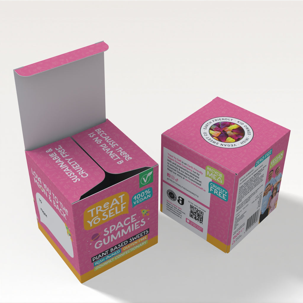 Treat Yo Self Gourmet Gifting Box – Space Gummies 150g GF - Treat Yo Self Vegan Sweets