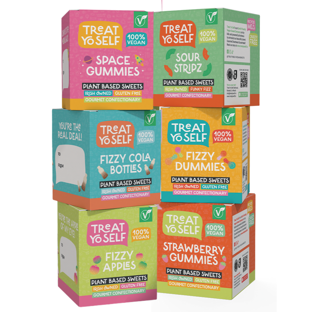 Treat Yo Self Gourmet Gifting Box – Sour Stripz 130g - Treat Yo Self Vegan Sweets