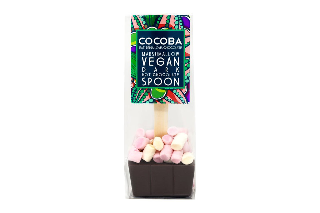 VEGAN MARSHMALLOW DARK CHOCOLATE HOT CHOCOLATE SPOON - Treat Yo Self Vegan Sweets