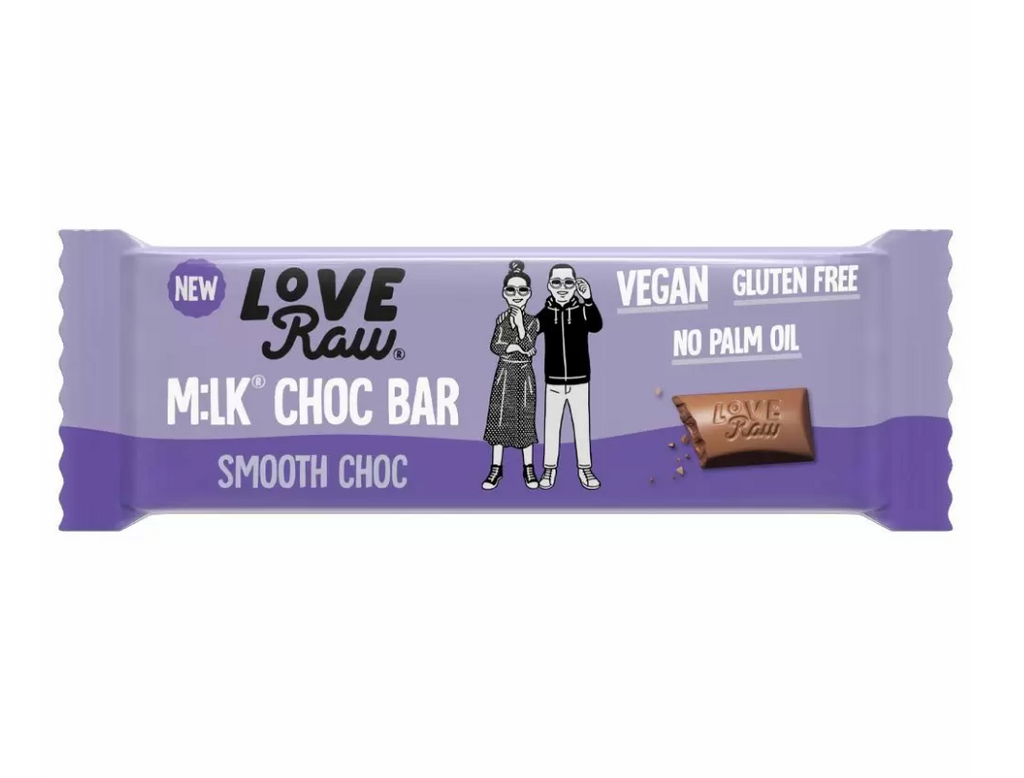 Love Raw Smooth Choc M:lk Choc Bar 30g (Gluten Free) - Treat Yo Self Vegan Sweets