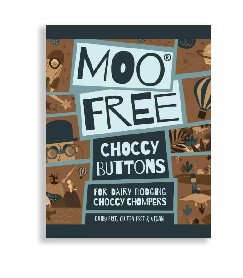Moo Free Original Choccy Buttons Bag 25g (Gluten Free) - Treat Yo Self Vegan Sweets