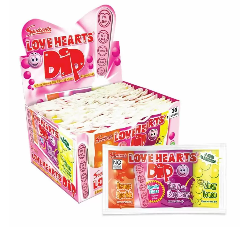Swizzels Love Heart Dip 23g - Treat Yo Self Vegan Sweets