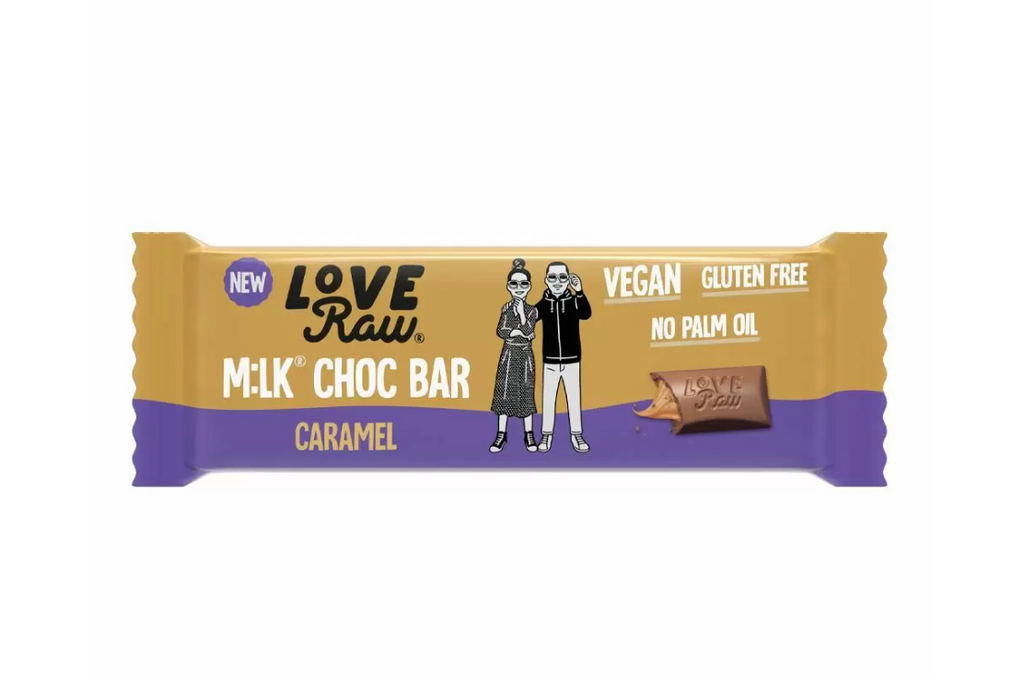 Love Raw Caramel Choc M:lk Bar 30g (Gluten Free) - Treat Yo Self Vegan Sweets