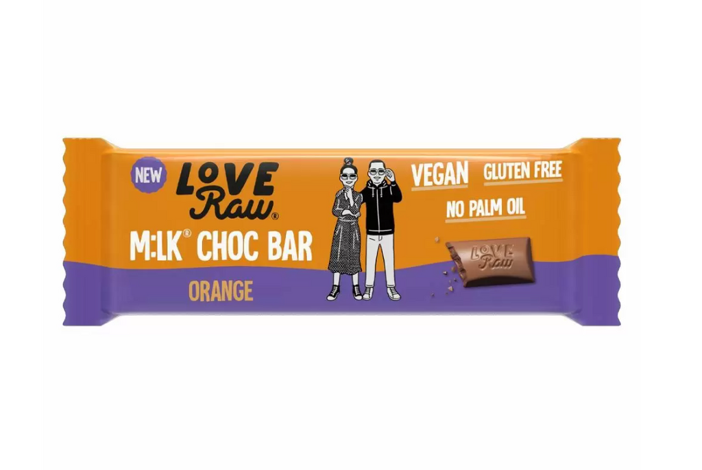 Love Raw Orange Choc M:lk Bar 30g (Gluten Free) - Treat Yo Self Vegan Sweets