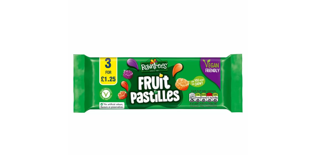 Rowntree's Fruit Pastilles (Single & Triple Pack) - Treat Yo Self Vegan Sweets