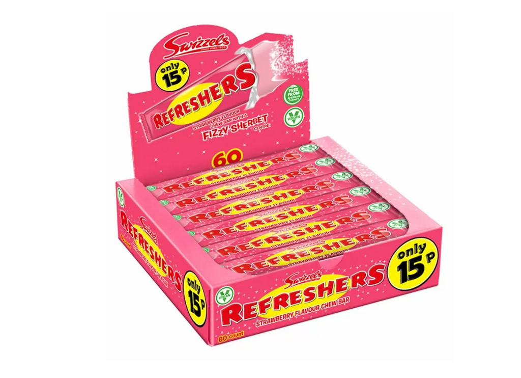 Swizzels Refreshers Strawberry Chew Bars 18g - Treat Yo Self Vegan Sweets