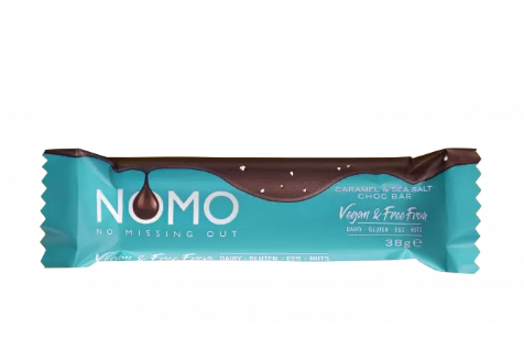 Nomo Caramel & Sea Salt Chocolate Bar 38g - Treat Yo Self Vegan Sweets